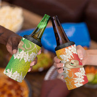 Vanuatu Cowboy 4 in 1 Can Cooler Tumbler Straw Hats Hibiscus With Sand Drawing LT14 - Polynesian Pride