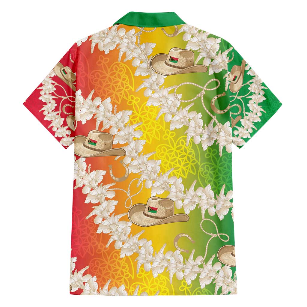 Vanuatu Cowboy Family Matching Off Shoulder Maxi Dress and Hawaiian Shirt Straw Hats Hibiscus With Sand Drawing LT14 - Polynesian Pride