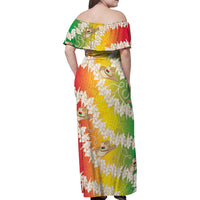 Vanuatu Cowboy Family Matching Off Shoulder Maxi Dress and Hawaiian Shirt Straw Hats Hibiscus With Sand Drawing LT14 - Polynesian Pride