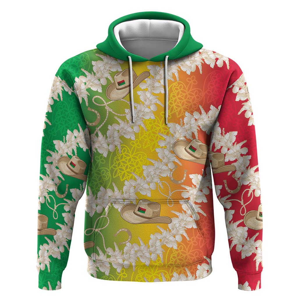Vanuatu Cowboy Hoodie Straw Hats Hibiscus With Sand Drawing - Polynesian Pride