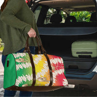 Vanuatu Cowboy Travel Bag Straw Hats Hibiscus With Sand Drawing - Polynesian Pride