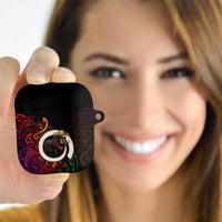 Vanuatu Boar Cowboy AirPods Case Tusk Gradient Polynesian Pattern - Polynesian Pride