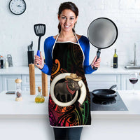 Vanuatu Boar Cowboy Apron Tusk Gradient Polynesian Pattern - Polynesian Pride