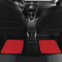 Mate Ma'a Tonga Rugby Custom Car Mats Tongan Kahoa Lei Ngatu Pattern Red LT14 Set 2pcs - Back Red - Polynesian Pride