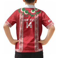 Mate Ma'a Tonga Rugby Custom Hawaiian Shirt Tongan Kahoa Lei Ngatu Pattern Red LT14 - Polynesian Pride