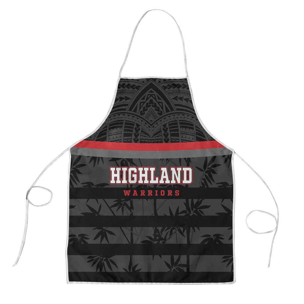 Fiji Naitasiri Rugby Apron Go Highland Warriors LT14 Black - Polynesian Pride