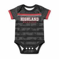 Fiji Naitasiri Rugby Custom Baby Onesie Go Highland Warriors LT14 Black - Polynesian Pride