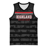 Fiji Naitasiri Rugby Custom Basketball Jersey Go Highland Warriors LT14 Unisex Black - Polynesian Pride