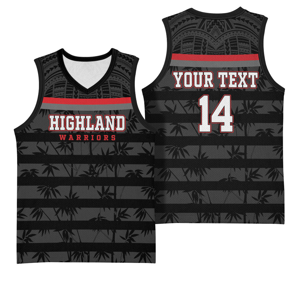 Fiji Naitasiri Rugby Custom Basketball Jersey Go Highland Warriors LT14 - Polynesian Pride