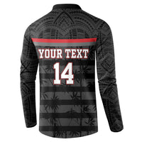 Fiji Naitasiri Rugby Custom Button Sweatshirt Go Highland Warriors LT14 - Polynesian Pride