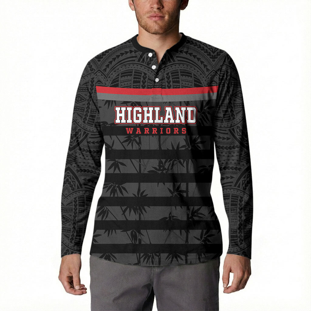 Fiji Naitasiri Rugby Custom Button Sweatshirt Go Highland Warriors LT14 - Polynesian Pride