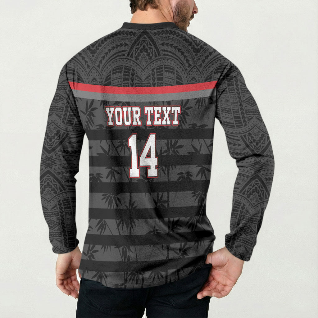 Fiji Naitasiri Rugby Custom Button Sweatshirt Go Highland Warriors LT14 - Polynesian Pride