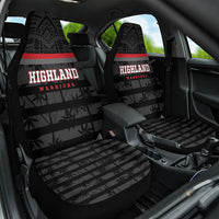 Fiji Naitasiri Rugby Car Seat Cover Go Highland Warriors LT14 One Size Black - Polynesian Pride