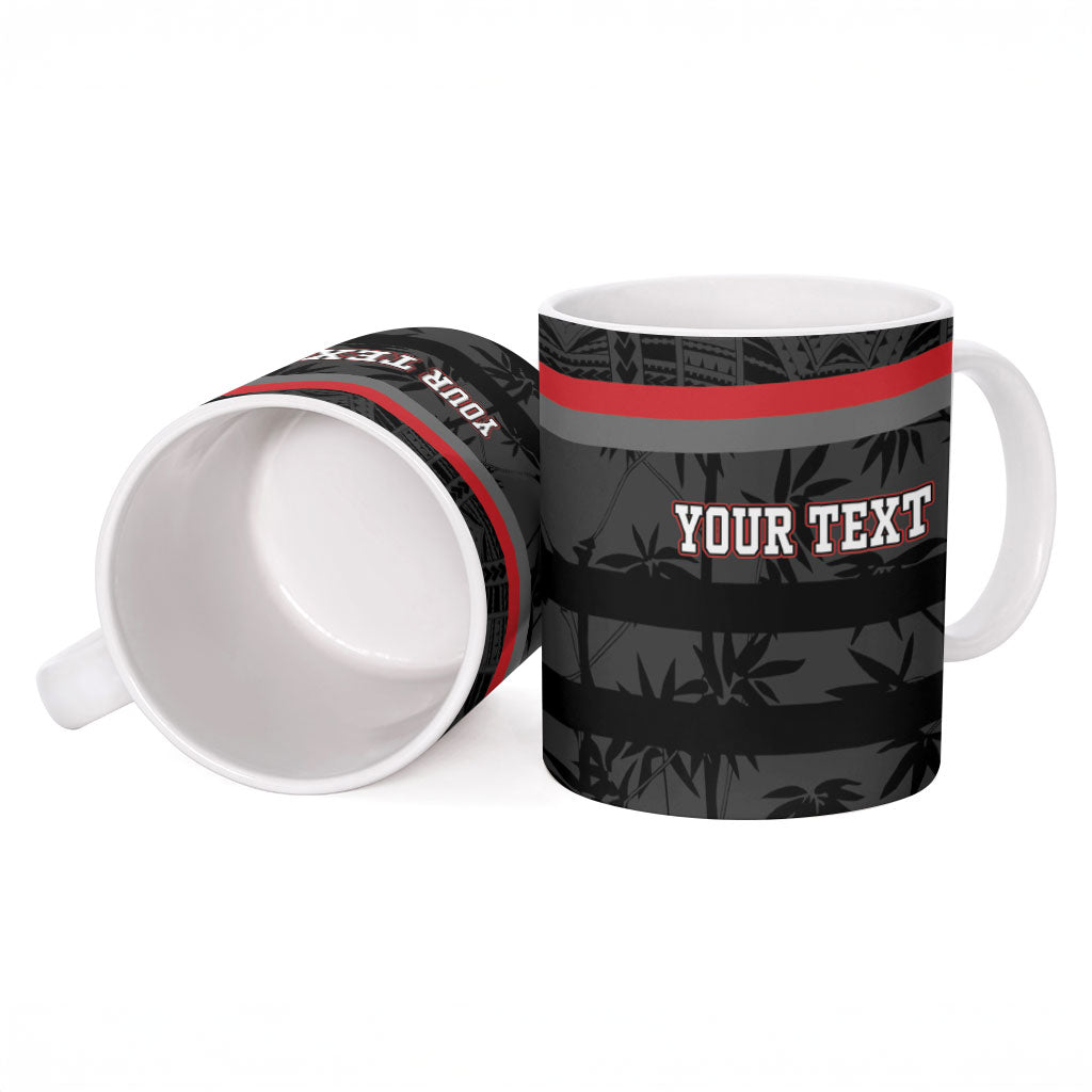 Fiji Naitasiri Rugby Custom Ceramic Mug Go Highland Warriors LT14 - Polynesian Pride