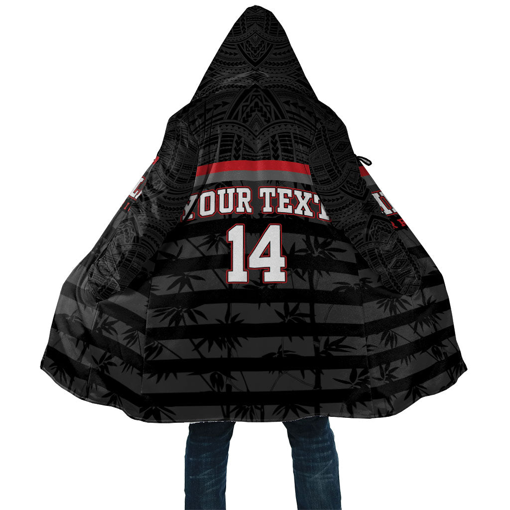 Fiji Naitasiri Rugby Custom Cloak Go Highland Warriors LT14 Unisex Black - Polynesian Pride