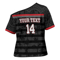 Fiji Naitasiri Rugby Custom Cross Shoulder Shirt Go Highland Warriors LT14 - Polynesian Pride