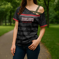 Fiji Naitasiri Rugby Custom Cross Shoulder Shirt Go Highland Warriors LT14 - Polynesian Pride