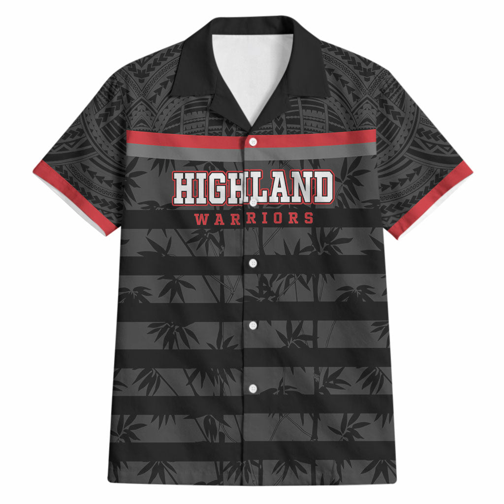 Fiji Naitasiri Rugby Custom Hawaiian Shirt Go Highland Warriors LT14 Black - Polynesian Pride