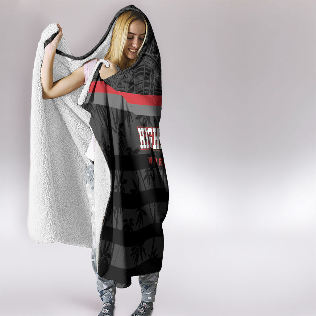 Fiji Naitasiri Rugby Hooded Blanket Go Highland Warriors LT14 - Polynesian Pride