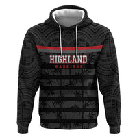 Fiji Naitasiri Rugby Custom Hoodie Go Highland Warriors LT14 Pullover Hoodie Black - Polynesian Pride