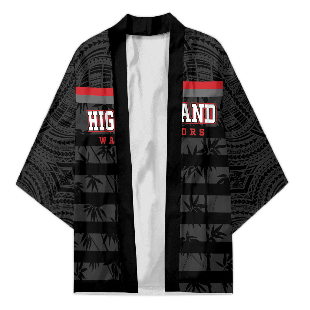 Fiji Naitasiri Rugby Custom Kimono Go Highland Warriors LT14 Unisex Black - Polynesian Pride