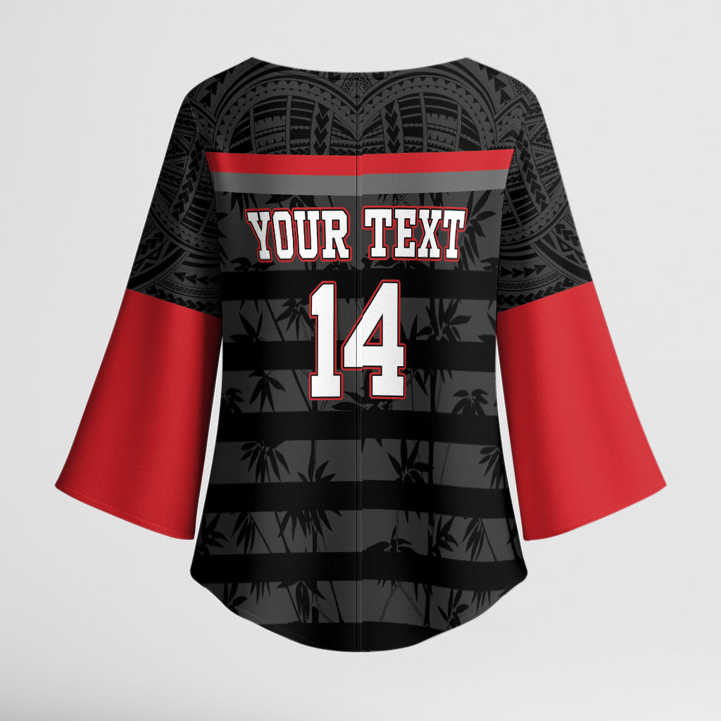 Fiji Naitasiri Rugby Custom Kimono Sleeve Blouse Go Highland Warriors LT14 - Polynesian Pride