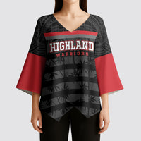 Fiji Naitasiri Rugby Custom Kimono Sleeve Blouse Go Highland Warriors LT14 - Polynesian Pride