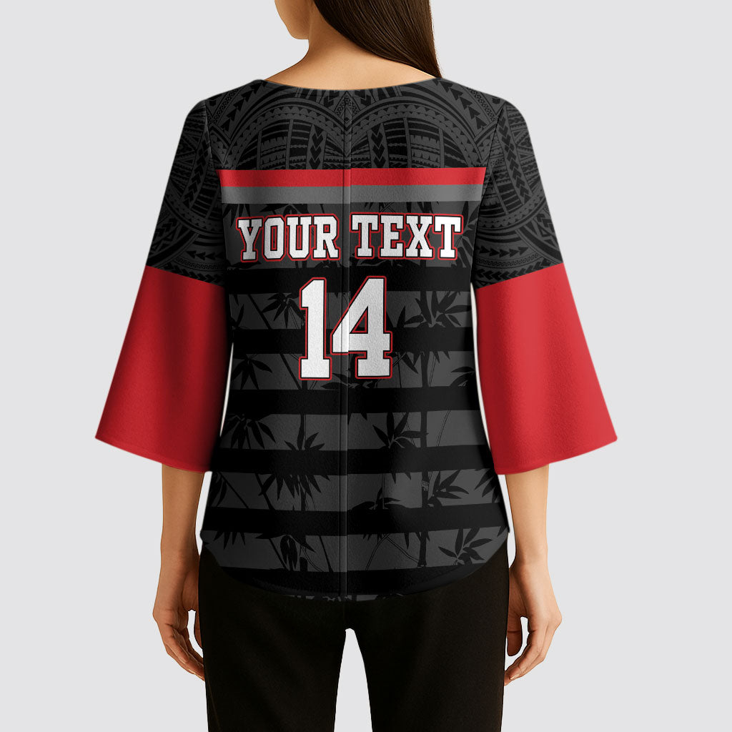 Fiji Naitasiri Rugby Custom Kimono Sleeve Blouse Go Highland Warriors LT14 - Polynesian Pride