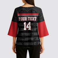 Fiji Naitasiri Rugby Custom Kimono Sleeve Blouse Go Highland Warriors LT14 - Polynesian Pride