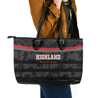 Fiji Naitasiri Rugby Leather Tote Bag Go Highland Warriors LT14 - Polynesian Pride