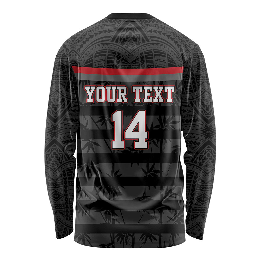 Fiji Naitasiri Rugby Custom Long Sleeve Shirt Go Highland Warriors LT14 - Polynesian Pride