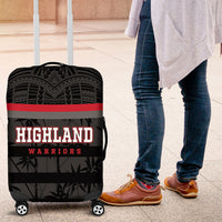 Fiji Naitasiri Rugby Luggage Cover Go Highland Warriors LT14 Black - Polynesian Pride