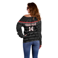 Fiji Naitasiri Rugby Custom Off Shoulder Sweater Go Highland Warriors LT14 - Polynesian Pride