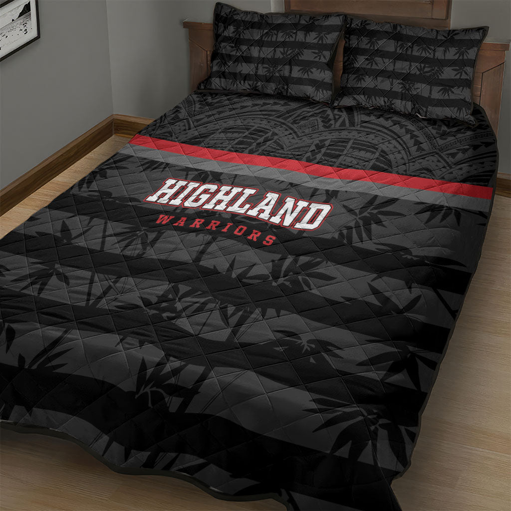 Fiji Naitasiri Rugby Quilt Bed Set Go Highland Warriors LT14 - Polynesian Pride
