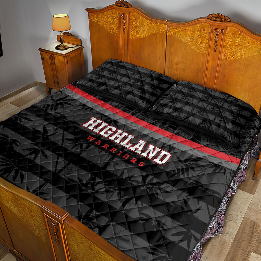 Fiji Naitasiri Rugby Quilt Bed Set Go Highland Warriors LT14 - Polynesian Pride