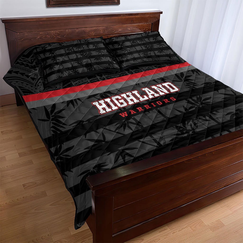 Fiji Naitasiri Rugby Quilt Bed Set Go Highland Warriors LT14 - Polynesian Pride