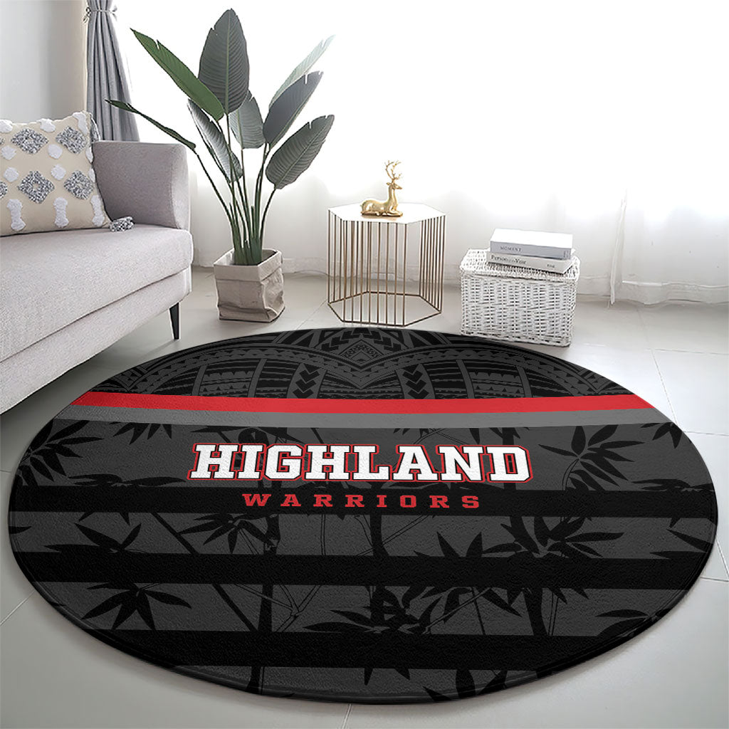 Fiji Naitasiri Rugby Round Carpet Go Highland Warriors LT14 - Polynesian Pride