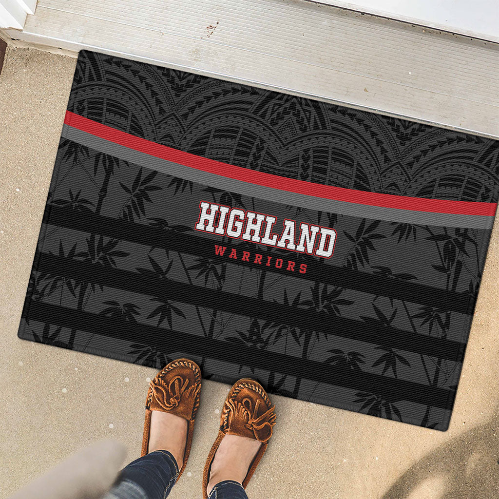 Fiji Naitasiri Rugby Rubber Doormat Go Highland Warriors LT14 - Polynesian Pride