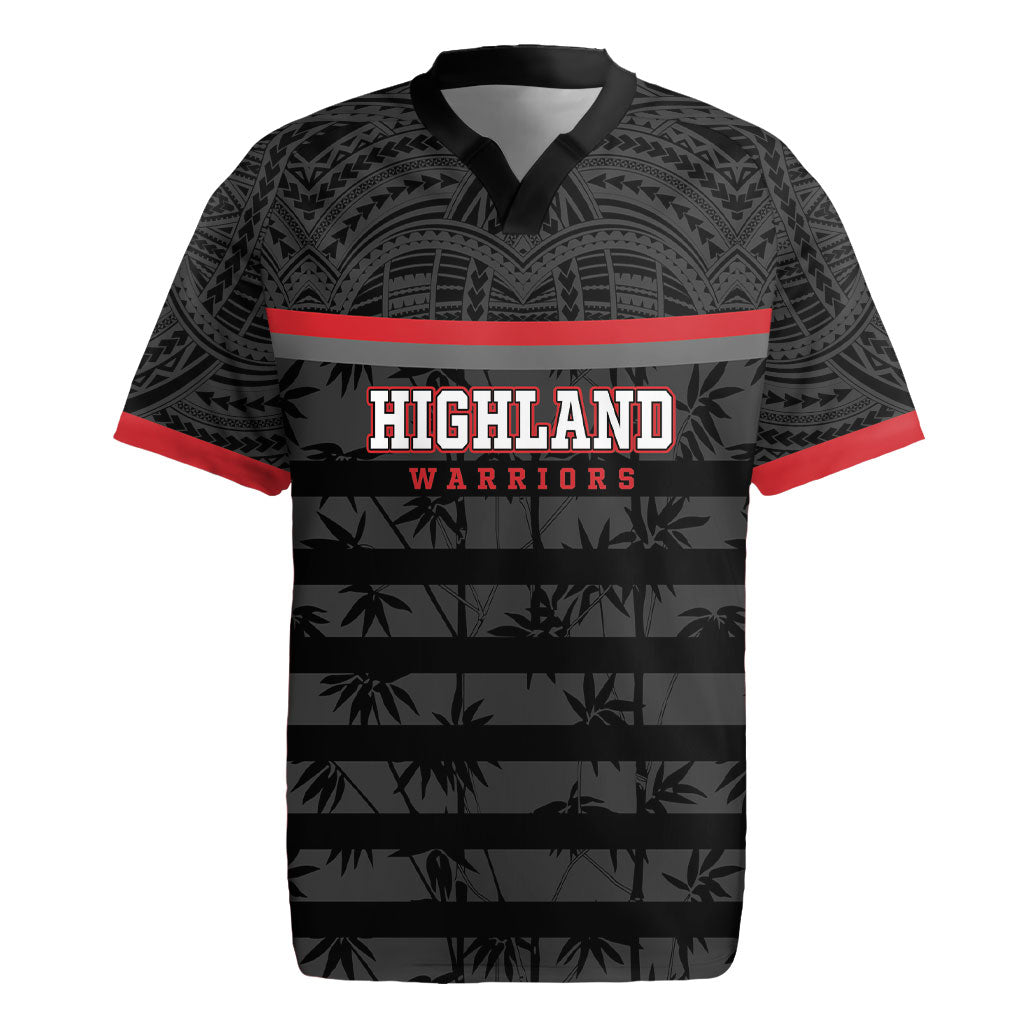 Fiji Naitasiri Rugby Custom Rugby Jersey Go Highland Warriors LT14 Black - Polynesian Pride