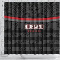 Fiji Naitasiri Rugby Shower Curtain Go Highland Warriors LT14 - Polynesian Pride