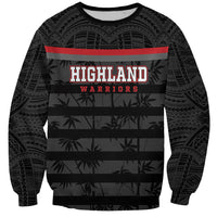 Fiji Naitasiri Rugby Custom Sweatshirt Go Highland Warriors LT14 Unisex Black - Polynesian Pride