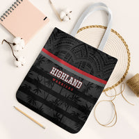Fiji Naitasiri Rugby Tote Bag Go Highland Warriors LT14 White Strap One Size Black - Polynesian Pride
