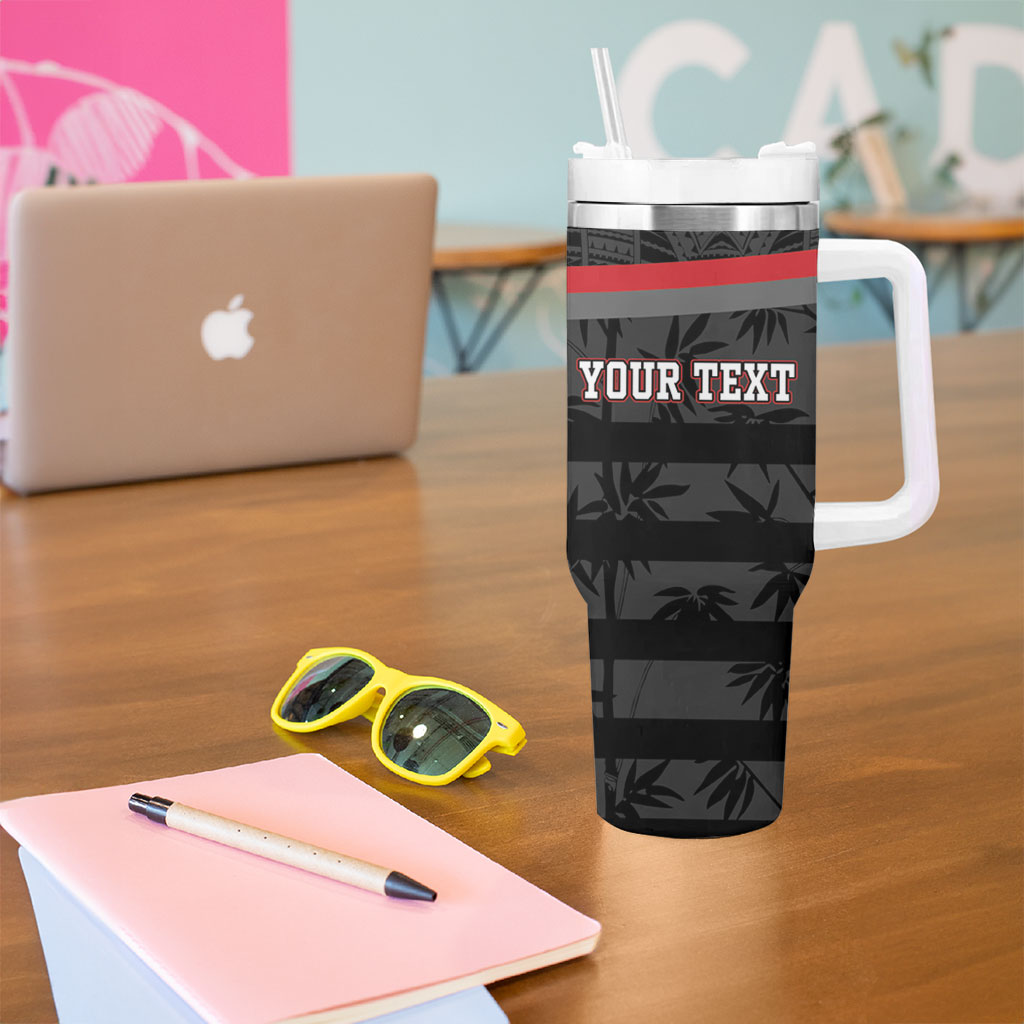 Fiji Naitasiri Rugby Custom Tumbler With Handle Go Highland Warriors LT14 - Polynesian Pride