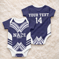 Fiji Nadi Rugby Custom Baby Onesie Kikau O Nadi Ko LT14 - Polynesian Pride