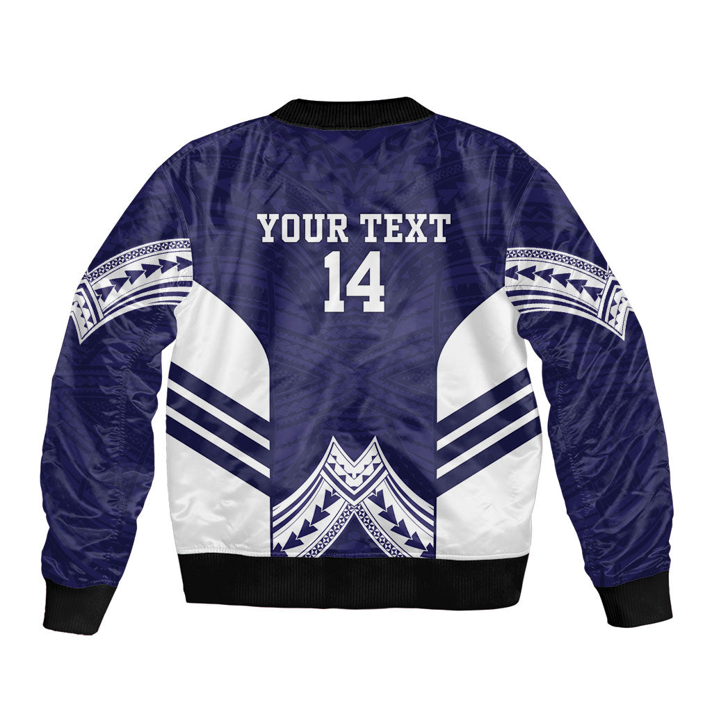 Fiji Nadi Rugby Custom Bomber Jacket Kikau O Nadi Ko LT14 - Polynesian Pride