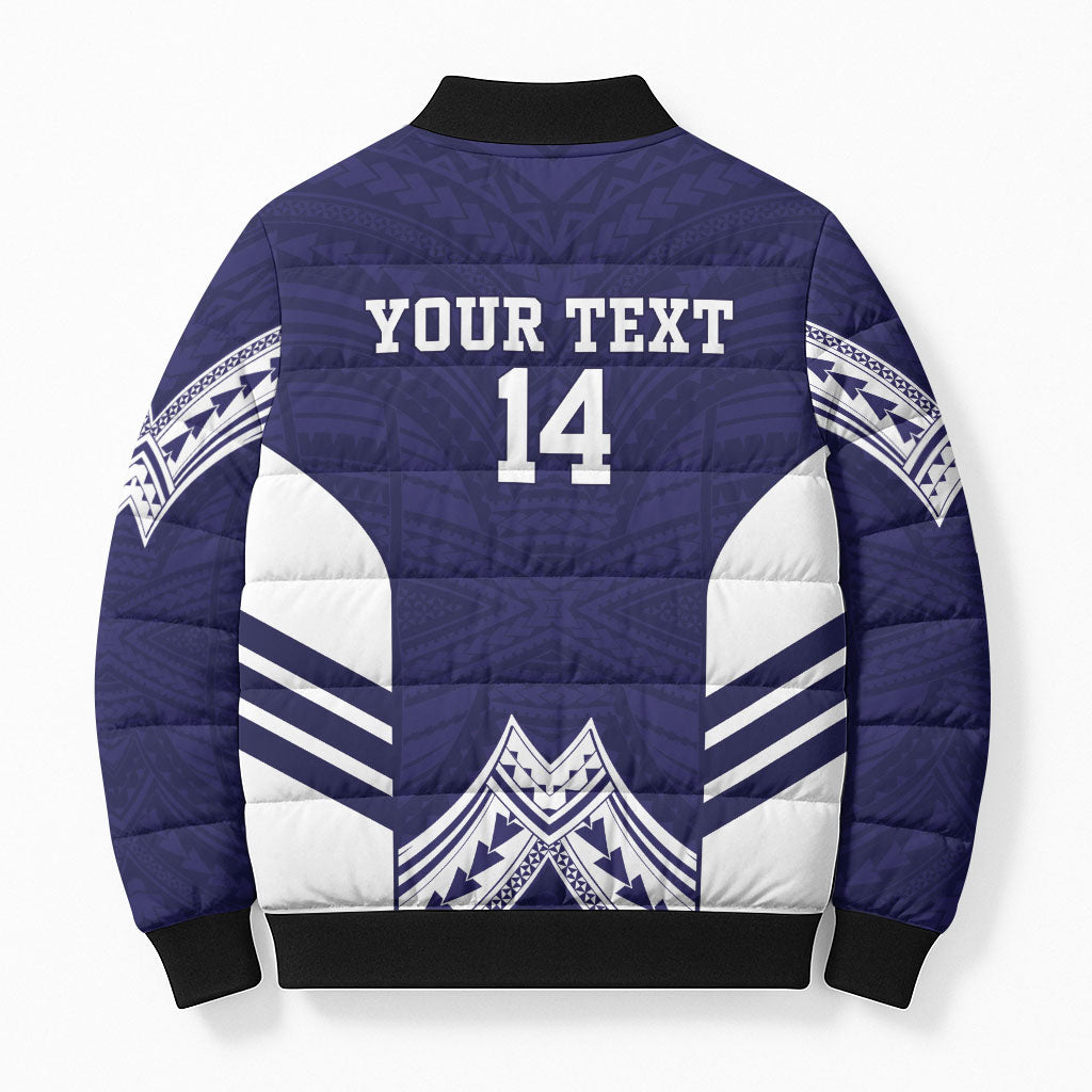 Fiji Nadi Rugby Custom Bomber Puffer Jacket Kikau O Nadi Ko LT14 - Polynesian Pride