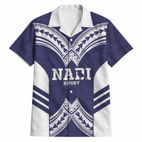 Fiji Nadi Rugby Custom Hawaiian Shirt Kikau O Nadi Ko LT14 Blue - Polynesian Pride