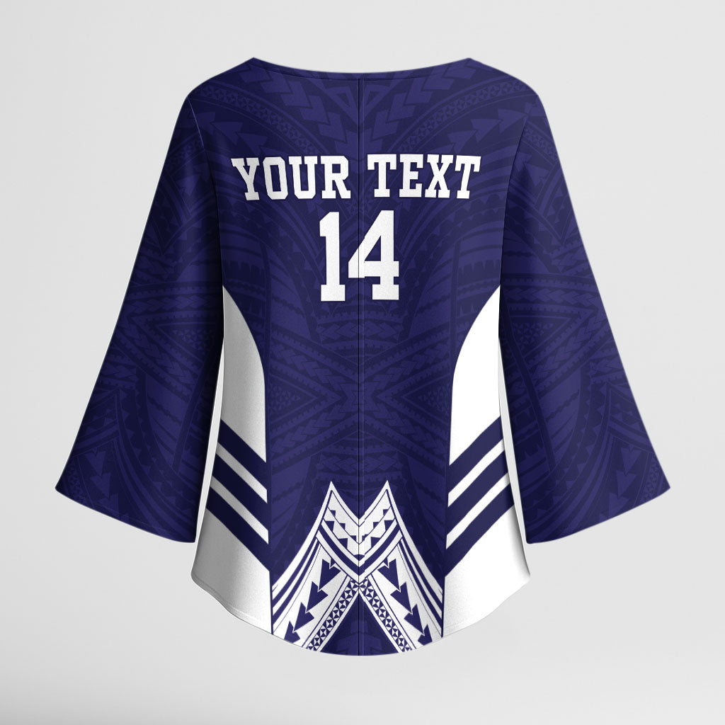 Fiji Nadi Rugby Custom Kimono Sleeve Blouse Kikau O Nadi Ko LT14 - Polynesian Pride