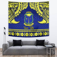 Personalised Fiji Natabua High School Tapestry Fijian Tapa Pattern LT14 - Polynesian Pride