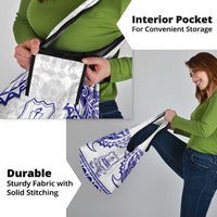 Personalised Fiji Labasa College Grocery Bag Fijian Tapa Pattern